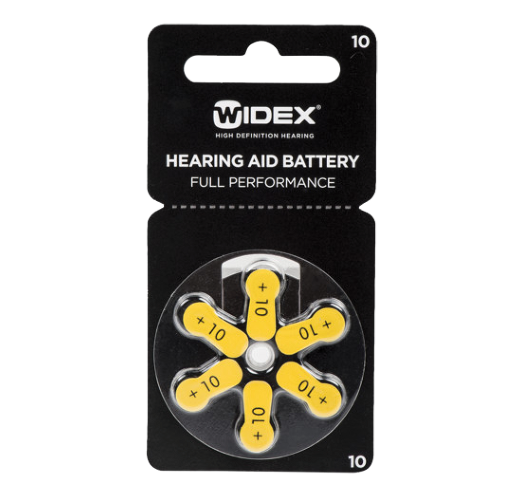 Hearing Aid Battery Size 10 (6 Batteries)