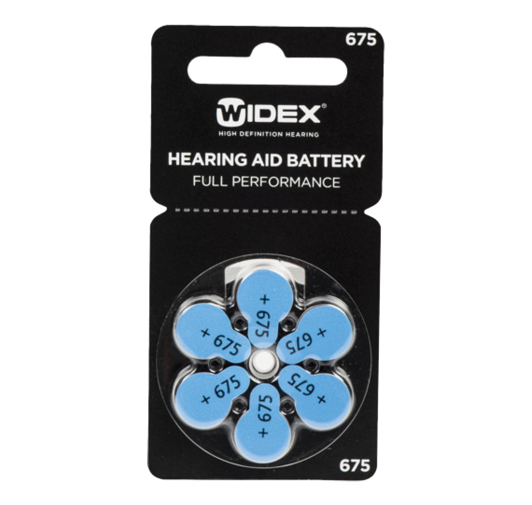 Hearing Aid Battery Size 675 (6 Batteries)