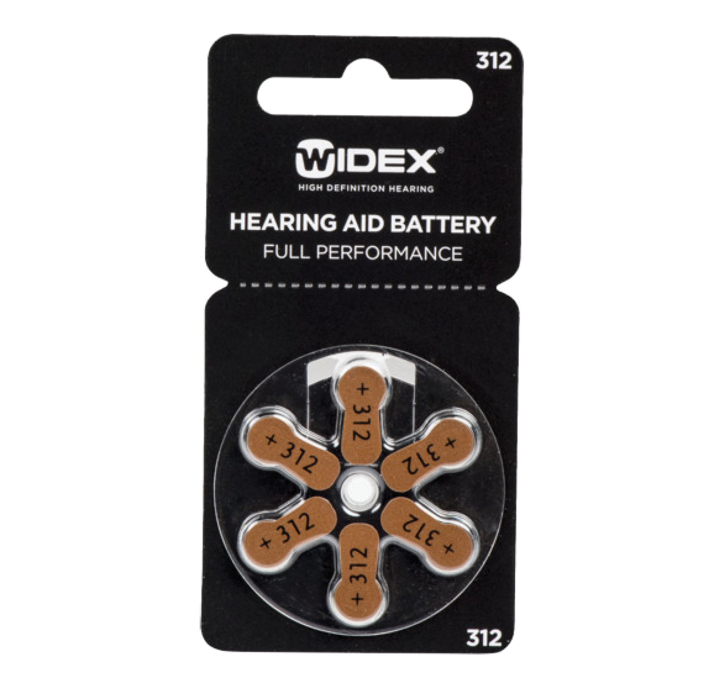 Hearing Aid Battery Size 312 (6 Batteries)
