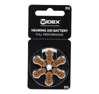 Hearing Aid Battery Size 312 (6 Batteries)