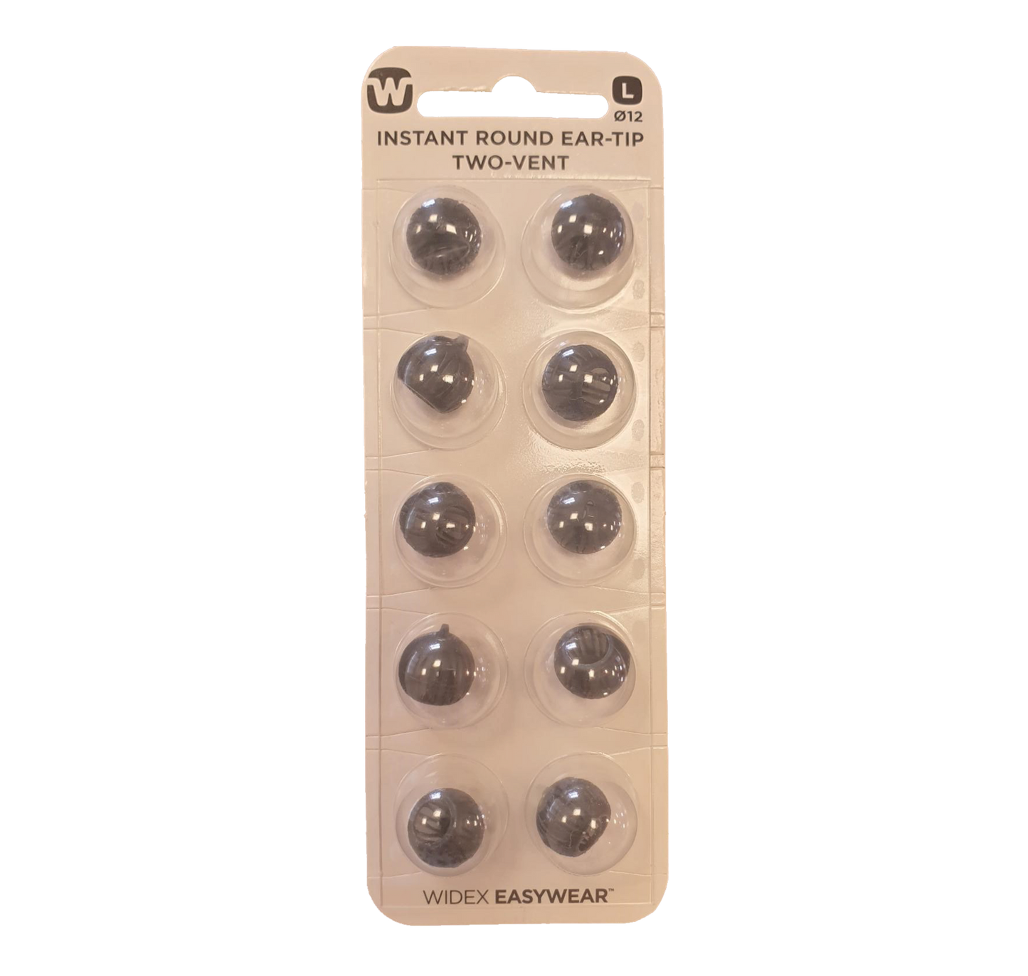 Widex Instant Round Two-Vent Ear Tip Pack of 10 Large
