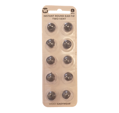 Widex Instant Round Two-Vent Ear Tip Pack of 10 Large