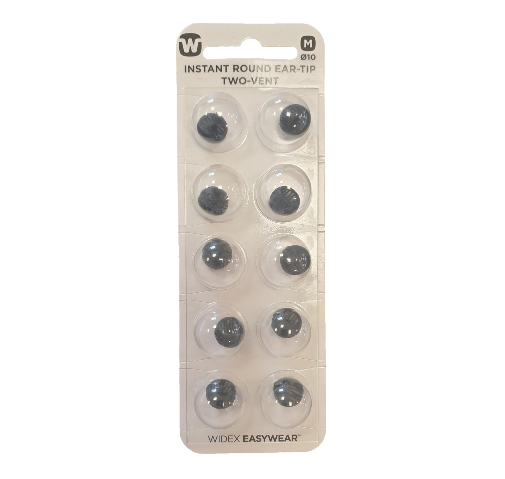 Widex Instant Round Two-Vent Ear Tip Pack of 10 Medium